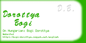 dorottya bogi business card